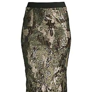 Sequin camo skirt